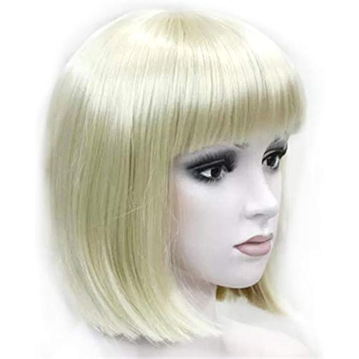 DILLARDS Lydell Synthetic Wig Short Bob Party Halloween Cosplay Wigs For Women Pale Blonde - Image 4